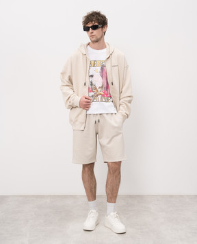 Off-White Бежевые шорты 44MCI013S26F004