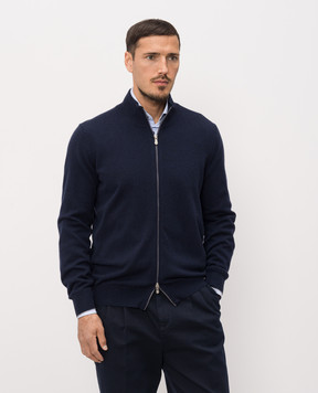 Brunello Cucinelli Синий кардиган из кашемира M2200106