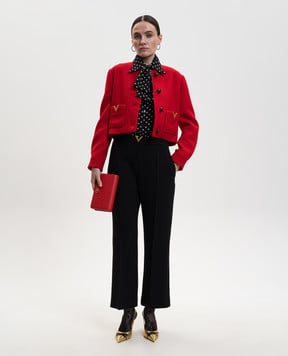 Valentino Чорні штани з вовни 8B3RB7209Q0