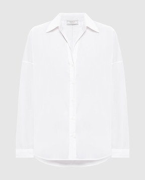 Peserico Біла сорочка з ланцюжком моніль S0651601979