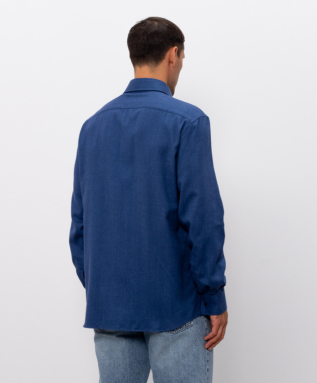 Brunello Cucinelli Синя сорочка MY6370627 зображення 4
