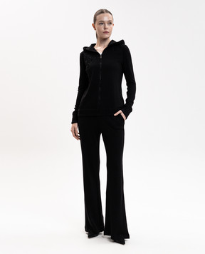Ermanno Scervino Life Чорний кардиган з вовною та кашеміром D494M706XJO