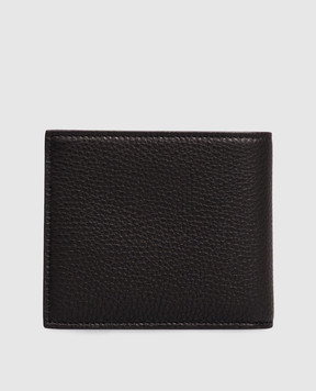 Dolce&Gabbana Черный кожаный портмоне с фактурной монограммой BP1321A0370