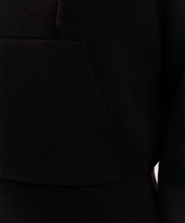 Jacob Lee Коричневые худи из кашемира WCH0007AW26BC изображение 5