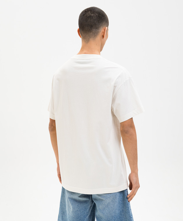 Palm Angels Футболка кольору айворі Bear PMAA109S26JER00A зображення 4