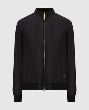 Stefano Ricci Чорна куртка із шовку MZJ6100100AS43HA