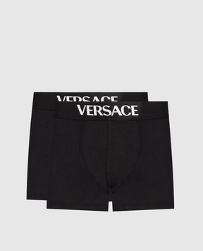 Versace Набір чорних трусів-боксерів 10209851A14783