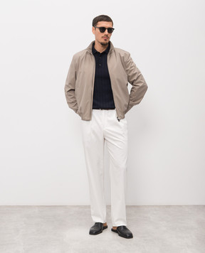 Agnona Сіра куртка з логотипом TH11U3XU6020