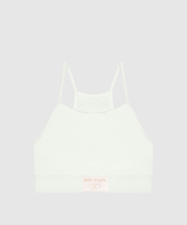 Palm Angels Зеленый топ с нашивкой логотипа PLA1UWTP10SI