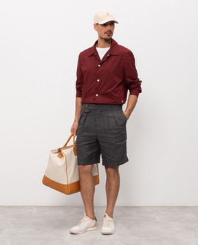 Brunello Cucinelli Бордова вітровка MV4086541