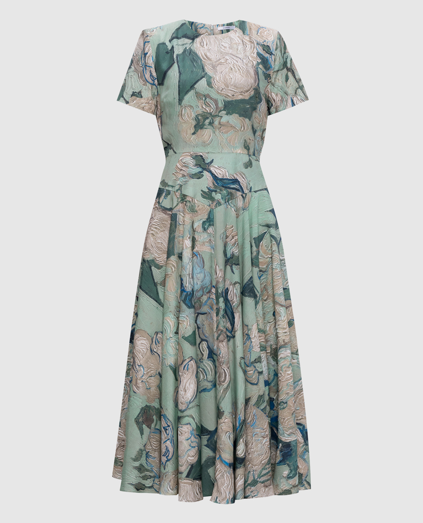 

Зеленое платье в принт, Зеленый, Повседневные платья