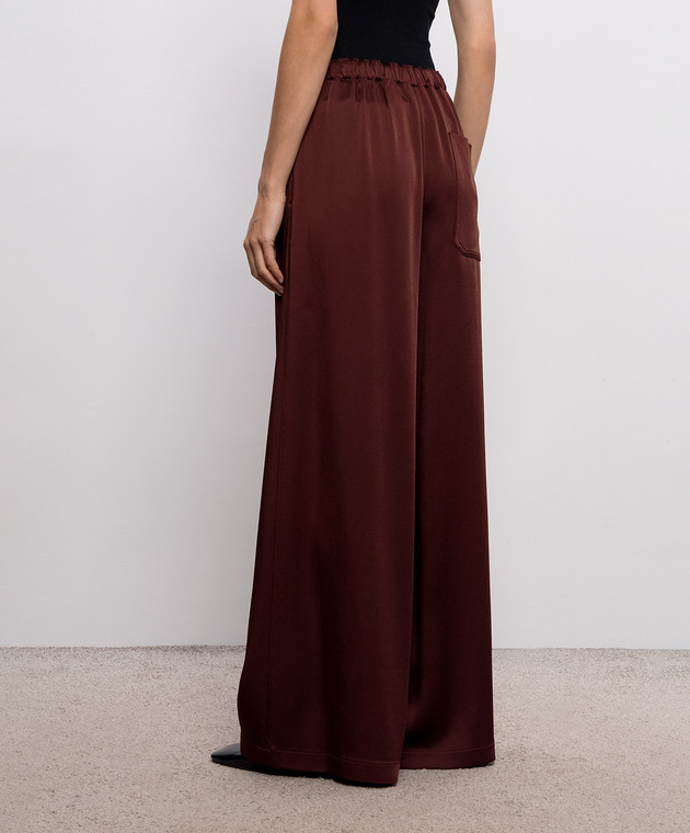 Ann Demeulemeester Бордовые штаны Sofi Relaxed Lounge B0014272FA647 изображение 4