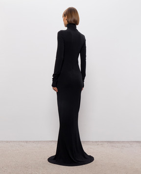 Thierry Mugler Чорна сукня з вовною COM1RO18151038