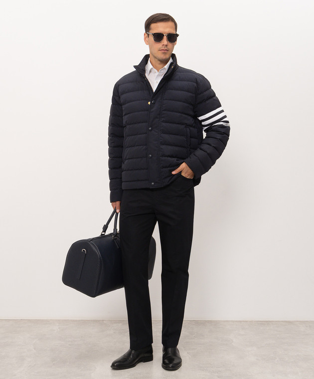 Thom Browne Темно-синие брюки MTU362UF1222 изображение 2