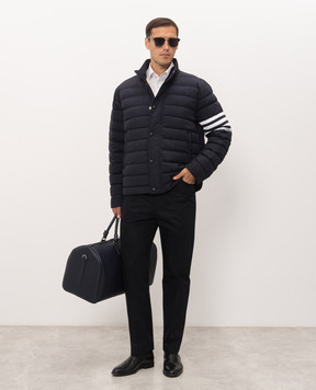 Thom Browne Темно-сині штани MTU362UF1222