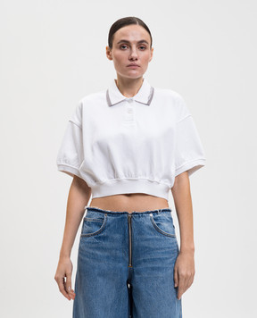 Alexander Wang Біле поло з логотипом 4CC1261207