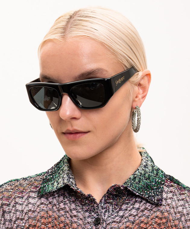 Saint Laurent Черные очки 740 810815Y9956 изображение 2