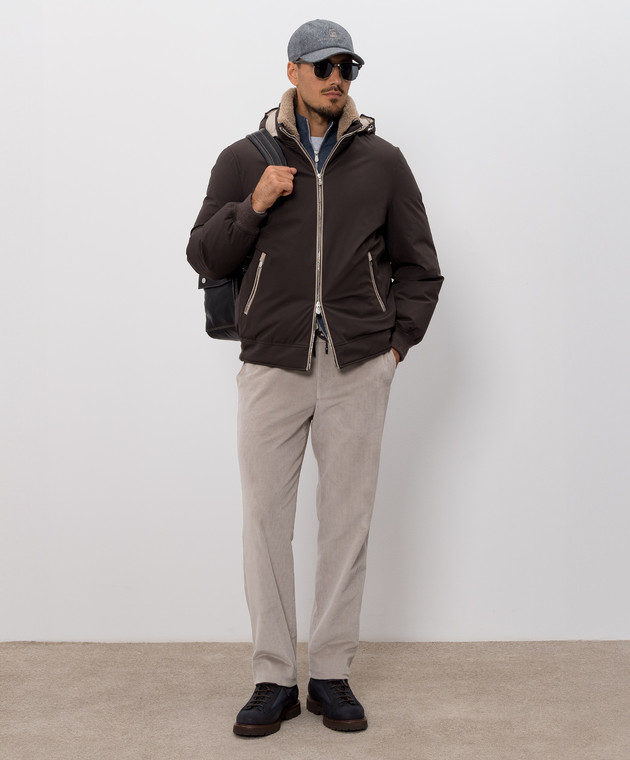 Brunello Cucinelli Кардиган синій з кашеміру M2200106 зображення 2