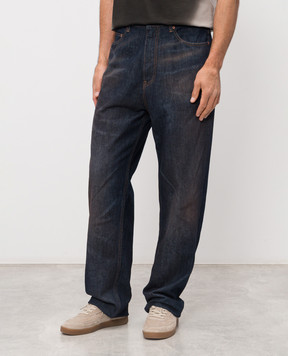 Maison Margiela MM6 Сині джинси з вінтажним ефектом SH2LA0052M30055