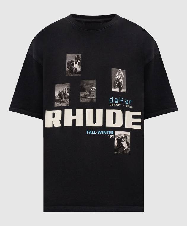 Rhude Черная футболка Winter 91 Rallye RHPF26TT03012
