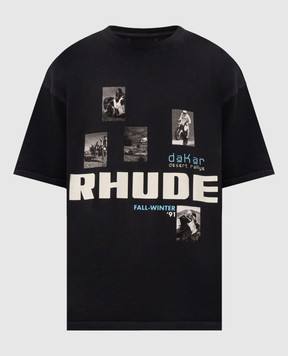 Rhude Черная футболка Winter 91 Rallye RHPF26TT03012