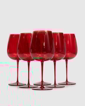 Vema Набір червоних келихів ROMANTIC 6 шт OPIUM75ROMANTIC