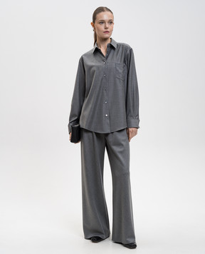 The Row Сірі штани Gala з вовни 8653W4084