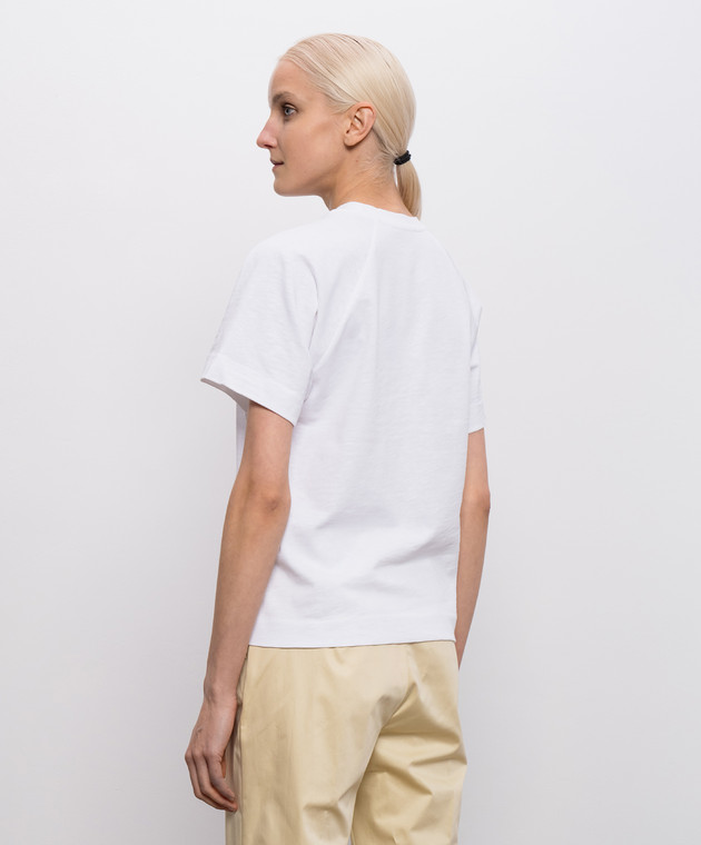 Max & Co Біла футболка Oteso з льоном прямого крою MCOTESO зображення 4