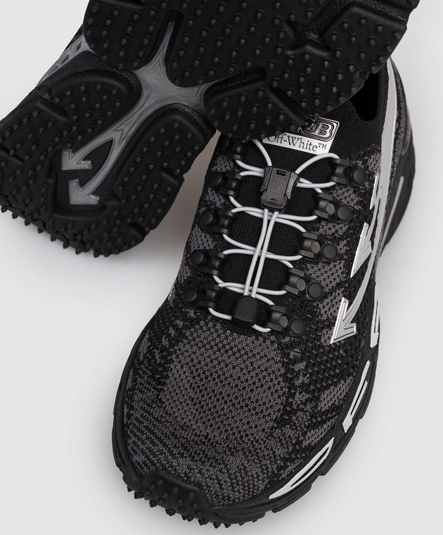 Off-White Черные кроссовки Be Right Back OWIA28KS26FAB001 изображение 5