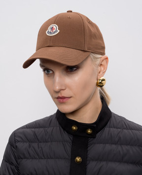 Moncler Коричнева кепка з логотипом L10933B0000804863