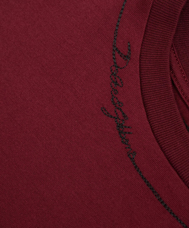 Dolce&Gabbana Детская футболка с вышивкой логотипа L4JTHUG7QK126 изображение 3