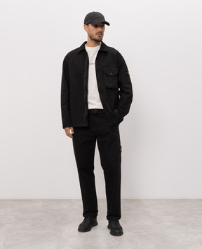 Stone Island Футболка кольору айворі з принтом логотипа L2S152100001S0534