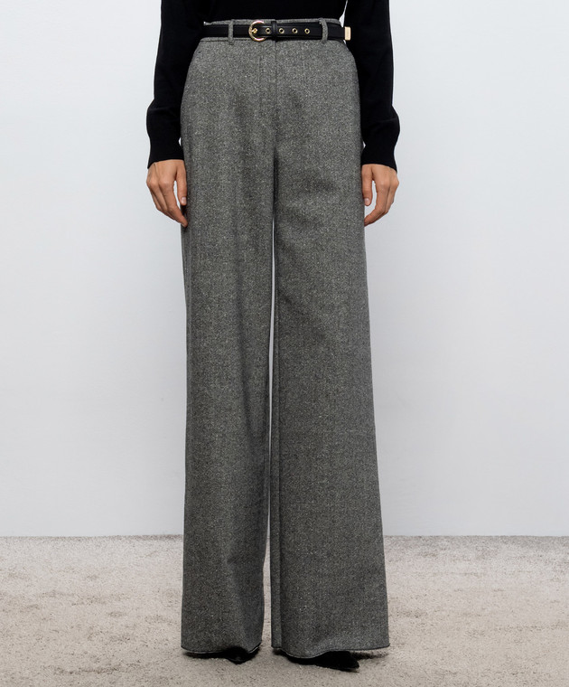 Max Mara Сірі штани GIOIA з вовною MSTGIOIA зображення 3
