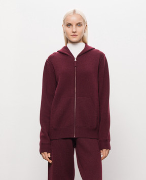 Allude Бордова спортивна куртка з вовни і кашеміру 26537610