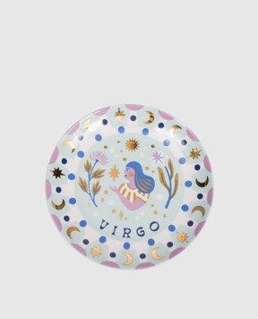 Bitossi Home Блакитна порцелянова тарілка для закусок Virgo AST00006