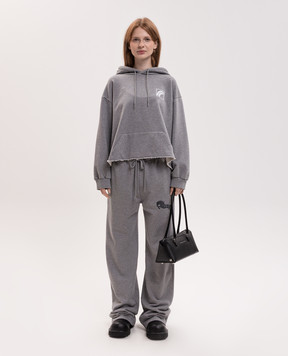 Maison Margiela MM6 Серые спортивные брюки с принтом S62KB0273S25337