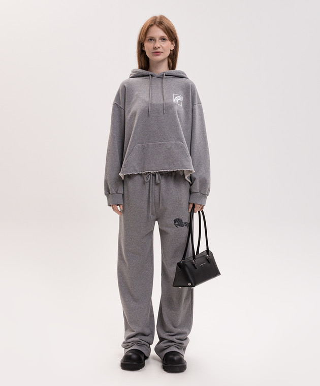 Maison Margiela MM6 Серые худи с брендовым принтом S62GU0151S25337 изображение 2