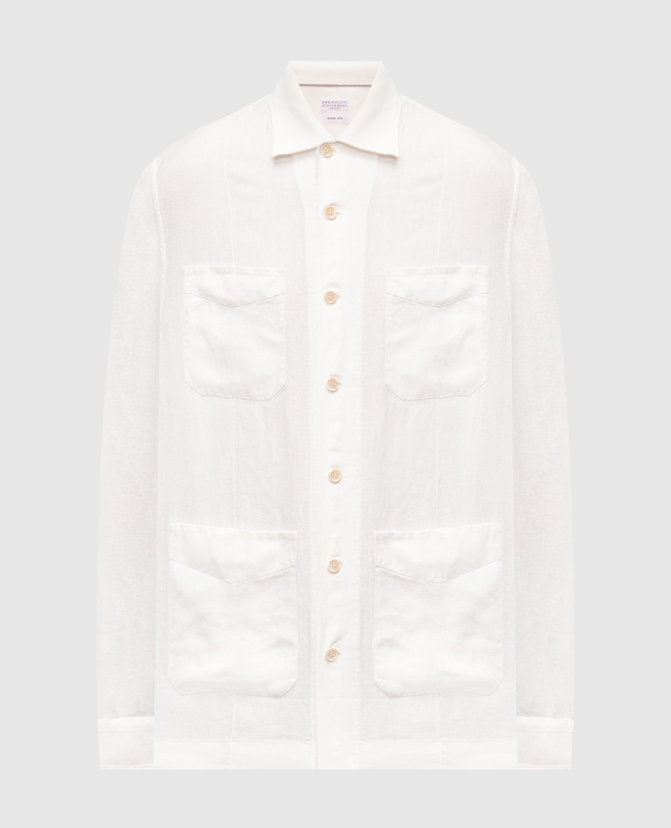 White linen shirt Brunello Cucinelli