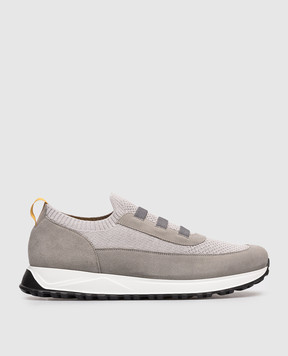 Doucal's Серые комбинированные кроссовки с логотипом DU3318SYDNPZ846