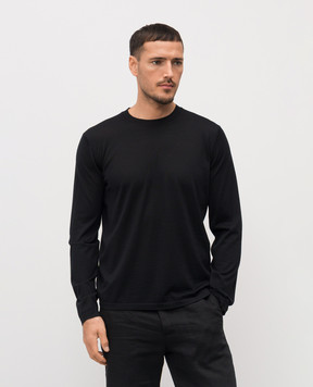 Stefano Ricci Черный лонгслив из кашемира W505000G01W26101