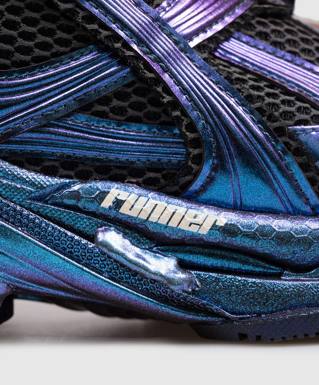 Balenciaga Сині кросівки Runner з голографічним ефектом 772774WRNBT зображення 5