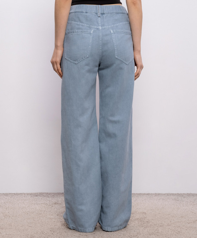 Brunello Cucinelli Голубые джинсы с льном ML996P4053 изображение 4