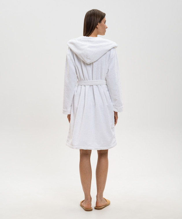 L'Appartement Белый махровый халат с капюшоном SANTANABATHROBE изображение 3