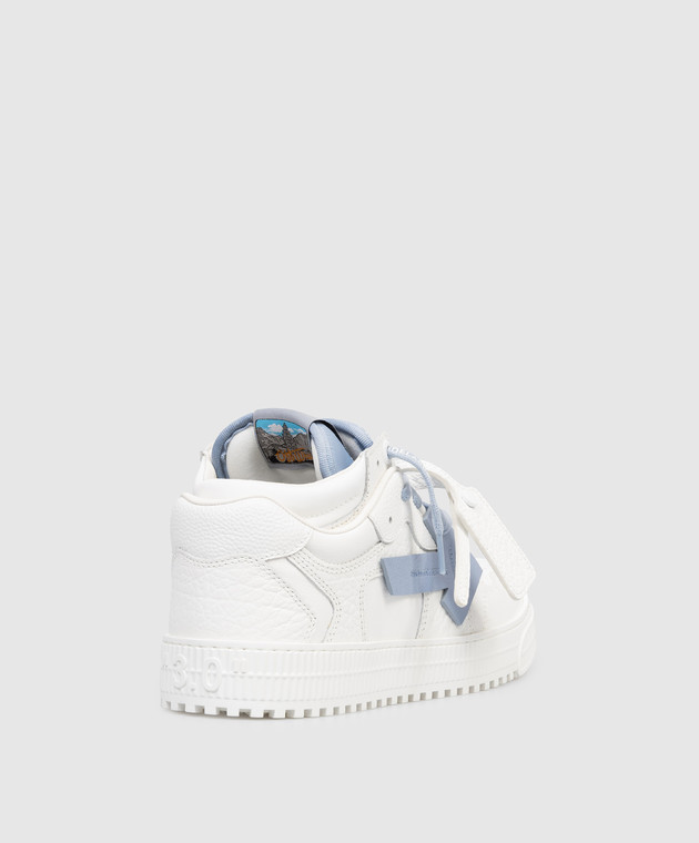 Off-White Белые кожаные кроссовки 3.0 Floating Arrow OMIA244S26LEA001 изображение 3