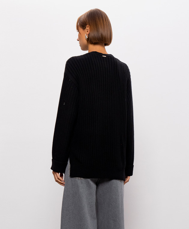 Twinset Черный кардиган с шерстью 262TT3153 изображение 4