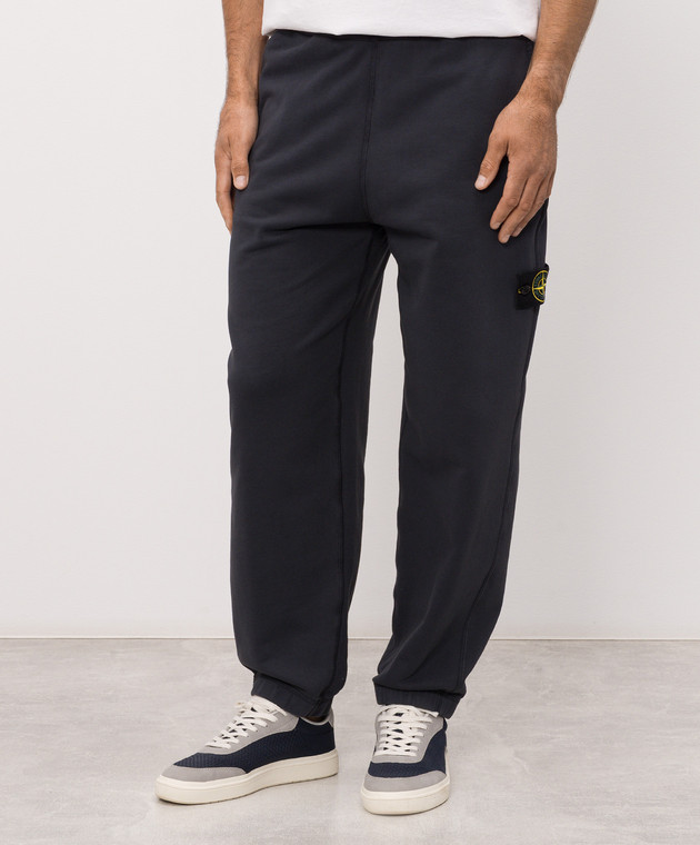 Stone Island Синие джоггеры с логотип патч L2S156200002S0051 изображение 3