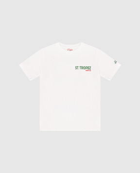 MC2 SAINT BARTH Дитяча біла футболка Tropez Summer PRL000102317L
