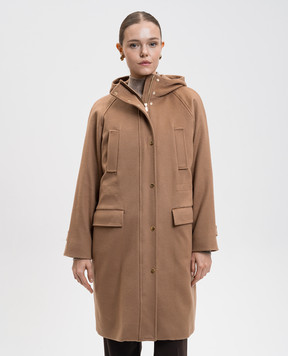 Max Mara Коричнева куртка Alcade з вовни ALCADE