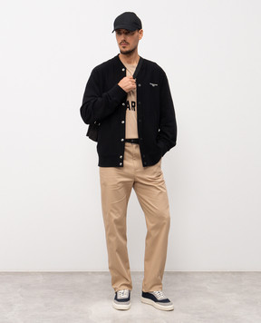 Givenchy Бежевая футболка с логотипом BM71NK3YRS