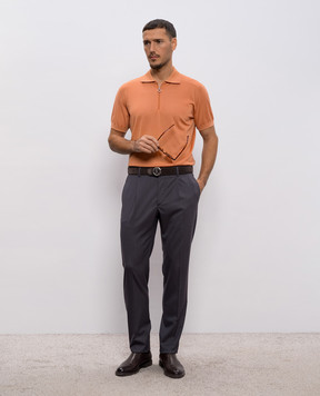 Stefano Ricci Помаранчеве поло з кашеміру W505020P32W26101